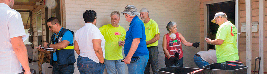 Volunteers Aid with Clean-up